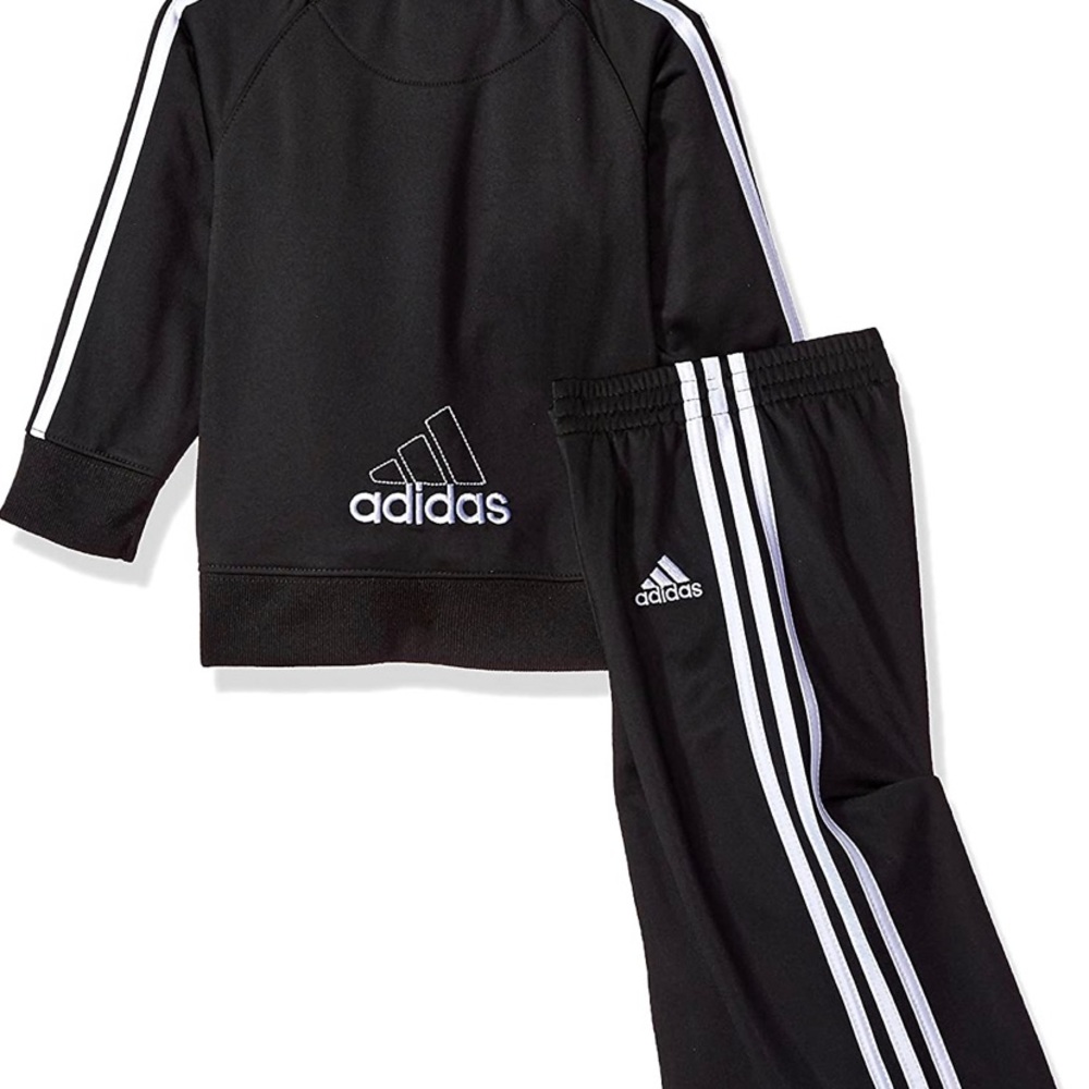 adidas Baby Boys Li'l Tricot Jacket & Pant Set